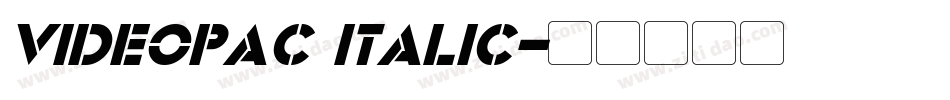 Videopac Italic字体转换